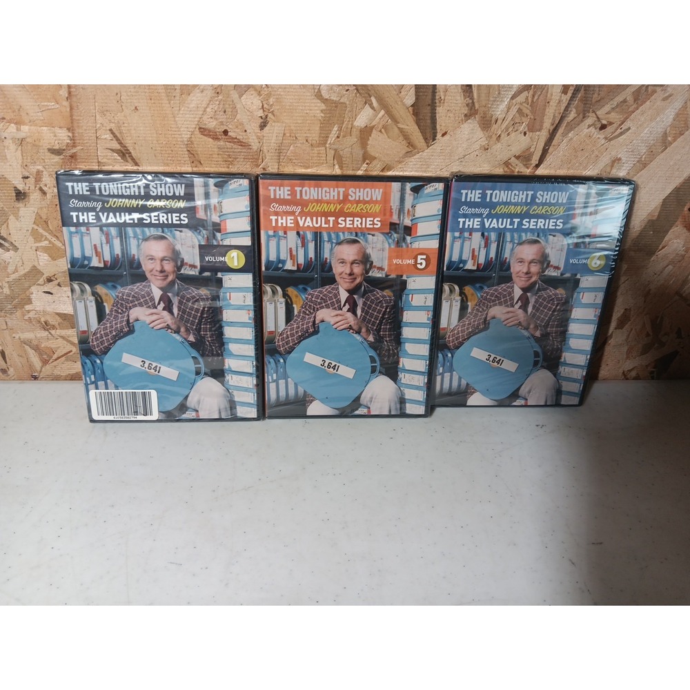 3 DVD BRAND NEW The Tonight Show Johnny Carson Vault Series Vol. 1,5,6